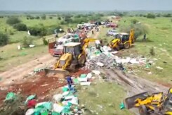 Kerala Government Removes Biomedical Waste Illegally Dumped In Tamil Nadu Kerala Government Removes Biomedical Waste Illegally Dumped In Tamil Nadu