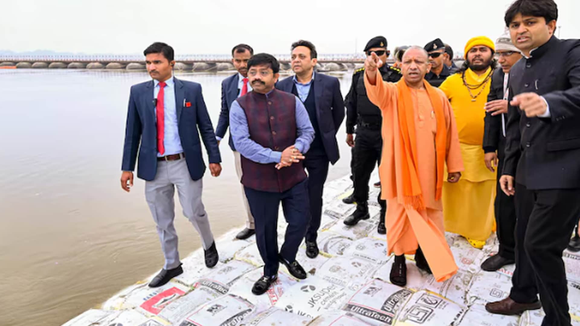 Yogi Adityanath Visits Prayagraj, Reviews Preparations For Mahakumbh