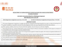 Bank Of Baroda Recruitment 2025: Registration Begins For Specialist Officers, Salary Up To Rs 1.35 Lakh Bank Of Baroda Recruitment 2025: Registration Begins For Specialist Officers, Salary Up To Rs 1.35 Lakh