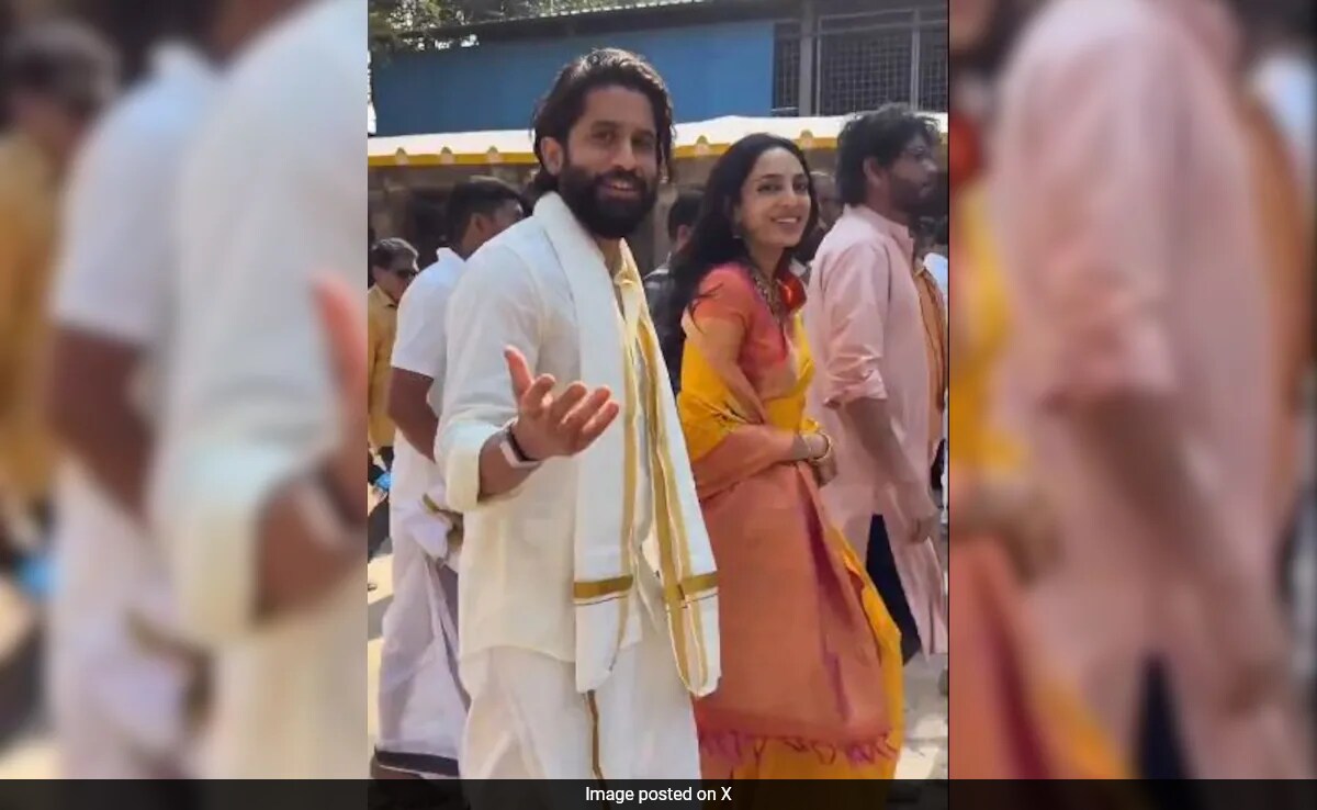 Sobhita Dhulipala And Naga Chaitanya Make First Public Appearance After Marriage. Bonus - Nagarjuna