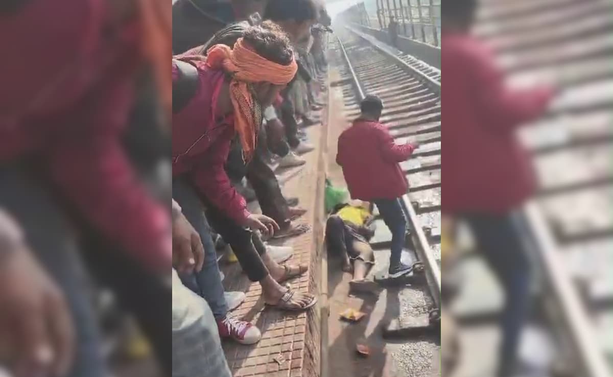 Watch: Man Escapes Unhurt After Train Passes Over Him At Bihar Railway Station