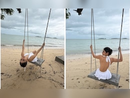Mouni Roy's Version Of A White Christmas Was In This Backless Summer Dress Mouni Roy's Version Of A White Christmas Was In This Backless Summer Dress