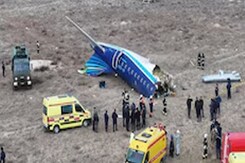Plane With 67 Passengers Crashes Near Aktau City In Kazakhstan Plane With 67 Passengers Crashes Near Aktau City In Kazakhstan