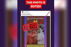 Fact Check: Viral Photo of Sheikh Hasina With Hindu Seers is Altered Fact Check: Viral Photo of Sheikh Hasina With Hindu Seers is Altered