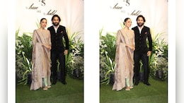 Sobhita Dhulipala In A Golden Ethnic Suit With A <i>Hyderabadi Khada Dupatta</i> And Naga Chaitanya In A Black Suit Were A Stylish Duo