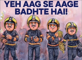 Amul Pays Homage To Agni's Brave Firefighters With Creative Topical Amul Pays Homage To Agni's Brave Firefighters With Creative Topical