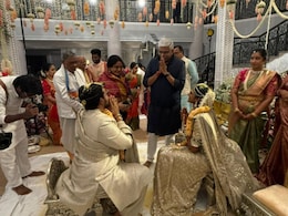 PV Sindhu Wedding: पीवी सिंधु की शादी के बाद मिली पहली झलक, लाल जोड़े की जगह इस रंग की साड़ी में दिखीं साउथ की दुल्हन