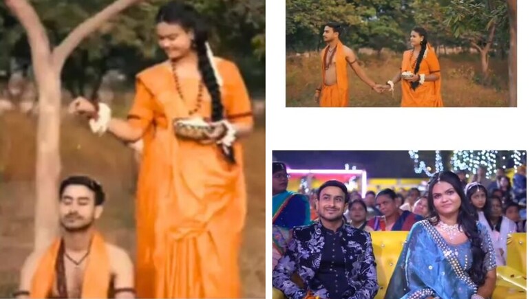 आदिपुरुष के राम सिया राम गाने पर दूल्हा-दुल्हन का प्री-वेडिंग फोटोशूट वायरल, वीडियो ने जीता दिल