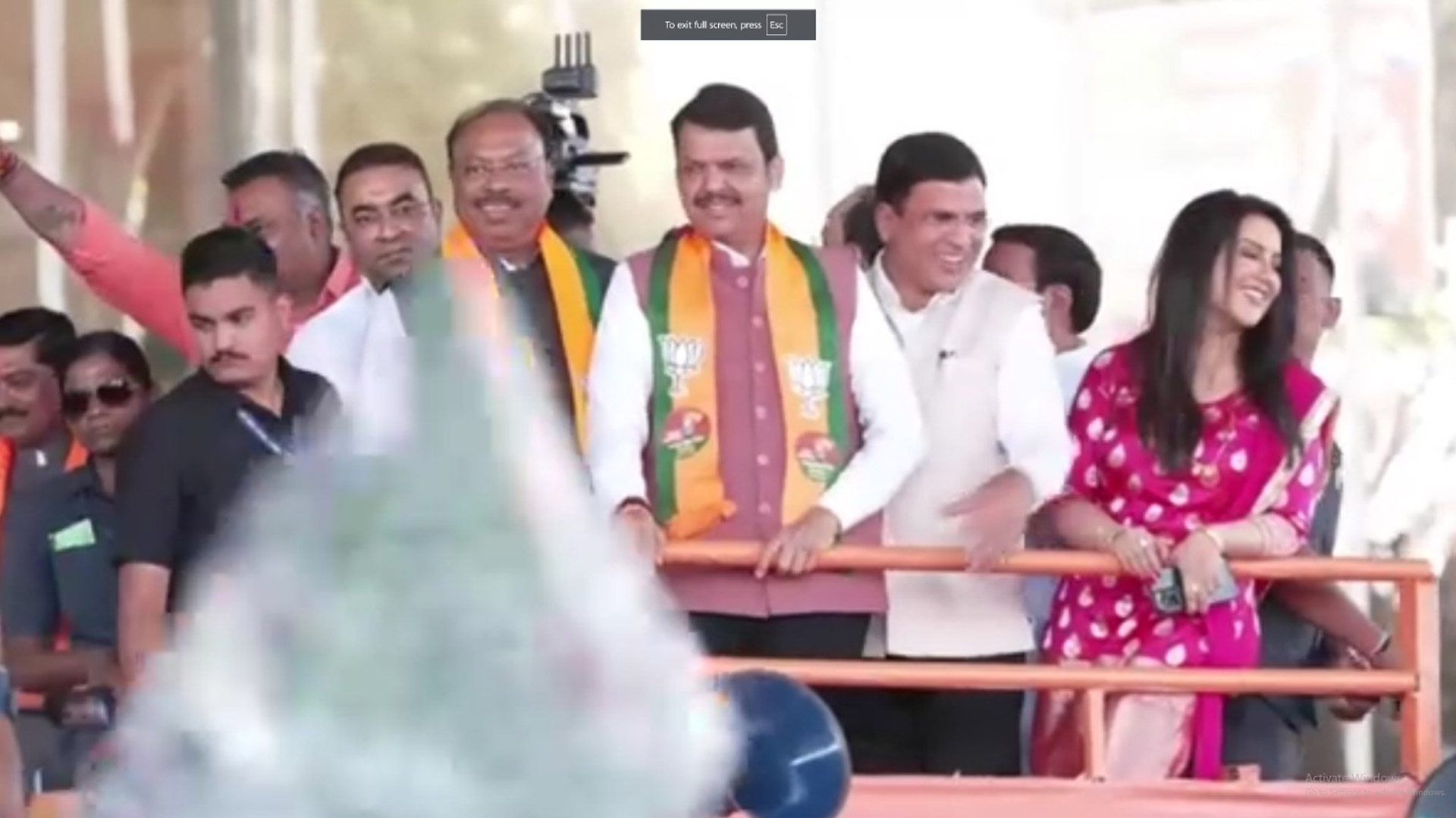 Devendra Fadnavis Gets Grand Welcome In Nagpur