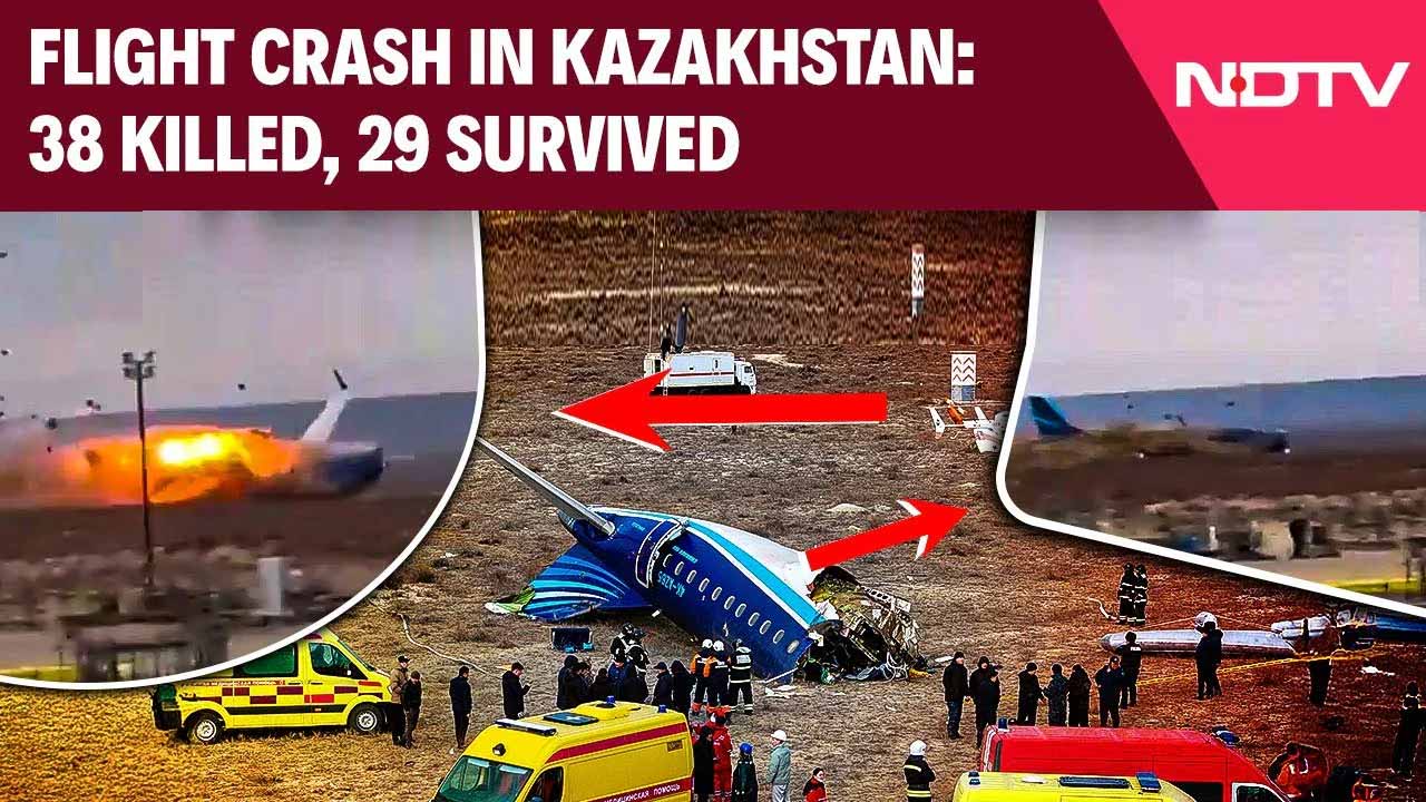 Azerbaijan Flight Crash In Kazakhstan: 38 Killed, 28 Survived, Putin Extends Condolences
