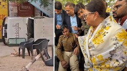 पूर्व CM वसुंधरा राजे के काफिले का पाली में एक्सीडेंट, पुलिस की गाड़ी पलटी; पांच पुलिसकर्मी घायल