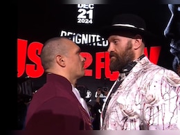 11-Minute Stare-Down As Oleksandr Usyk, Tyson Fury Set For Riyadh Rematch