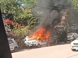 Video: Maruti Van Catches Fire, Explodes In Bhopal Video: Maruti Van Catches Fire, Explodes In Bhopal