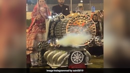 Watch: Indian Couple's <i>'Animal'</i> Inspired Wedding Entry On Machine Gun Divides Internet