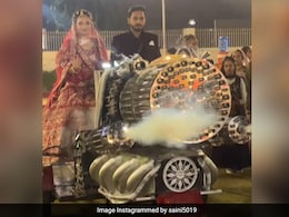 Watch: Indian Couple's <i>'Animal'</i> Inspired Wedding Entry On Machine Gun Divides Internet