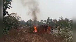 कोरबा में दर्दनाक सड़क हादसा: ट्रक और कार में भिड़ंत, इस तरह जिंदा जल गए दो युवक...