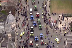 Tractors Block Central London As Farmers Protest in The UK Tractors Block Central London As Farmers Protest in The UK