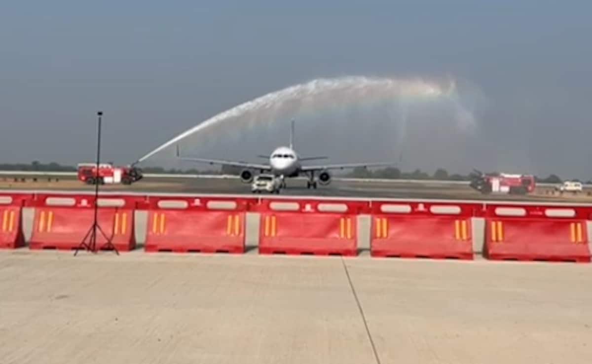Watch: First Test Flight Lands At Noida Airport, Minister Calls It “Great Achievement”