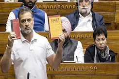 Rahul Gandhi Draws 'Constitution vs Manusmriti' Parallel In Parliament Rahul Gandhi Draws 'Constitution vs Manusmriti' Parallel In Parliament
