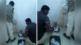 पाली में मंत्री झाबर सिंह खर्रा के प्रोग्राम में टॉयलेट में धोए जूठे कप, अब वीडियो हो रहा वायरल