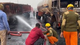 रोड के दोनों तरफ पेट्रोल पंप, बराबर में स्कूल; आग फैलती तो हो सकता था और बड़ा हादसा | Ground Report