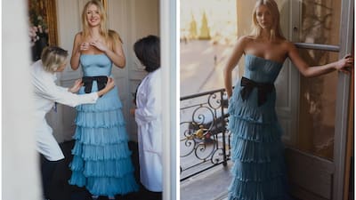 apple martin blue dress Insider secrets from Apple Martin's Debutante Ball: 'What happens in Paris  stays in Paris'
