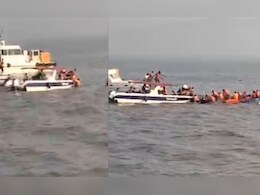 नेव्हीची नौका एलिफंटाकडे जाणाऱ्या प्रवासी बोटीला धडकली, 30 पैकी 21 जणांना वाचवण्यात यश नेव्हीची नौका एलिफंटाकडे जाणाऱ्या प्रवासी बोटीला धडकली, 30 पैकी 21 जणांना वाचवण्यात यश