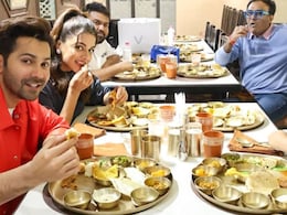 Varun Dhawan Enjoys A Scrumptious Gujarati Thali In Ahmedabad - See Post Varun Dhawan Enjoys A Scrumptious Gujarati Thali In Ahmedabad - See Post