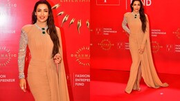 Malaika Arora In This Bling Gown Proves She's Making Beige The New Black