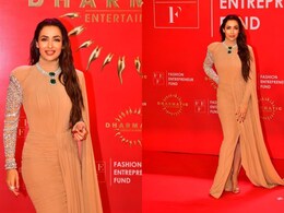 Malaika Arora In This Bling Gown Proves She's Making Beige The New Black Malaika Arora In This Bling Gown Proves She's Making Beige The New Black