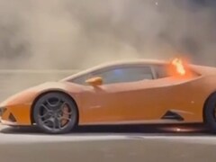 Lamborghini Huracan Supercar Catches Fire On Mumbai Road, Gautam Singhania Shares Video