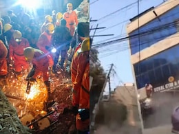 Video: Moment When Mohali Building Collapsed Trapping Several Under Rubble