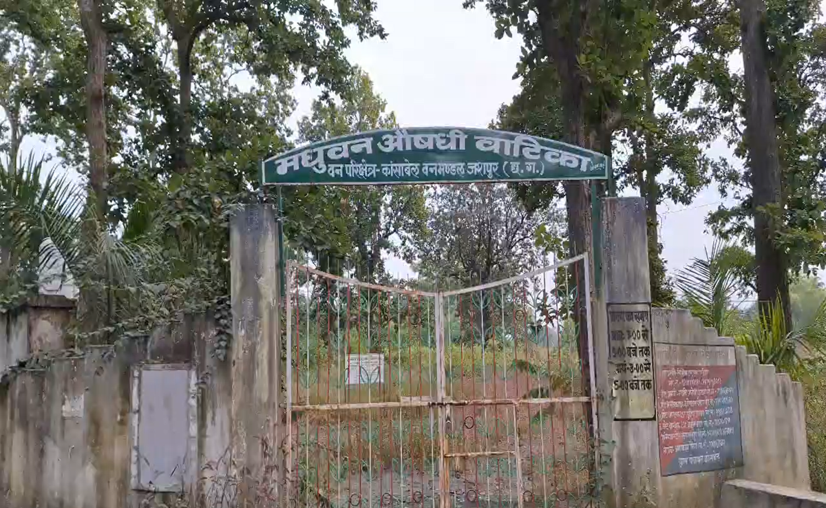 औषधि वाटिका में लगा ताला, ग्रामीणों ने किए सवाल, जानिए वन विभाग का क्या है जवाब