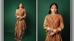 Rashmika Mandanna's Wedding Guest Style In An Orange <i>Sharara</i> Set Was Ethnic Chic To The Hilt