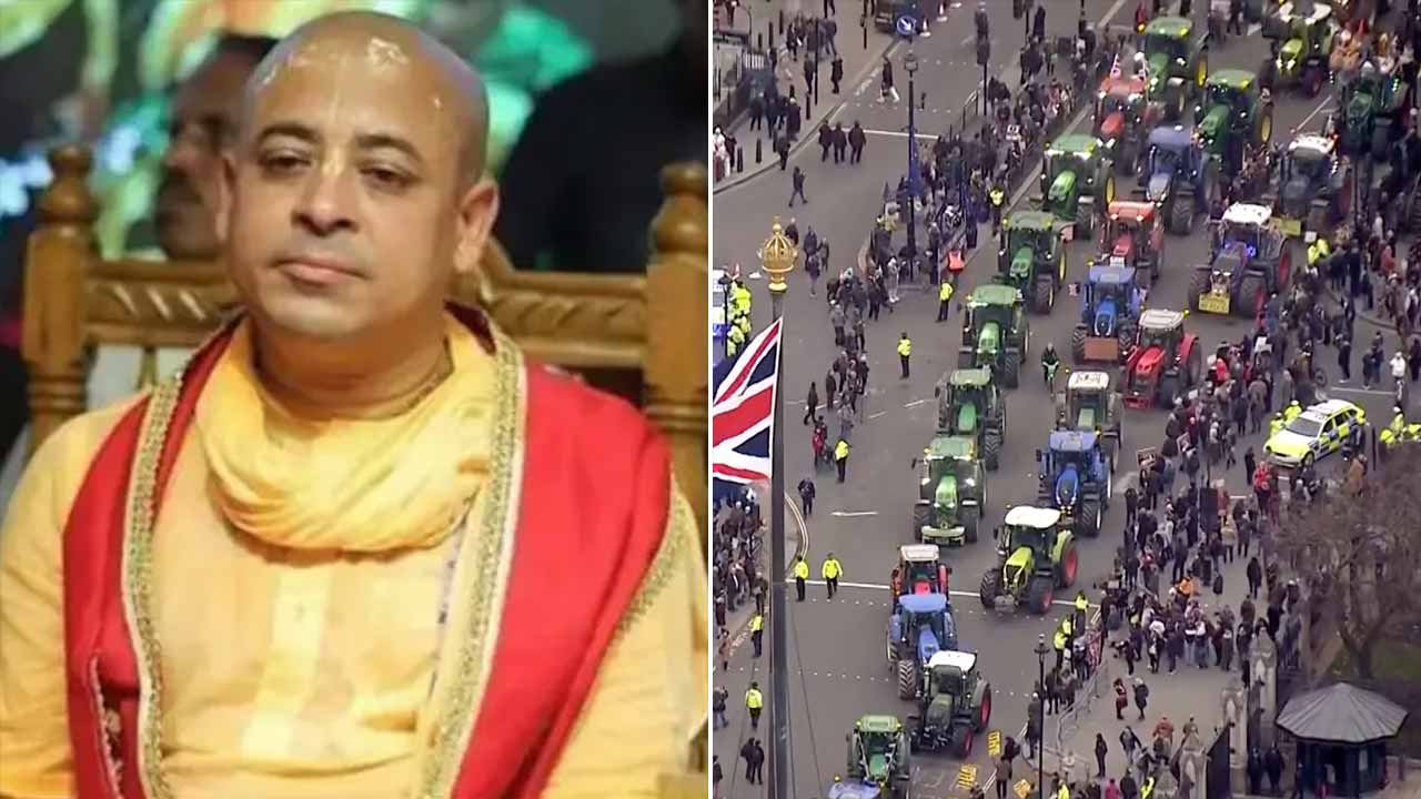 Hindu Priest's Bail Plea Rejected Again; Tractors Block Central London