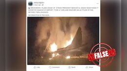Fact Check: Videos Of Indian Air Force Aircraft Crash Shared As Syria's Assad's Plane