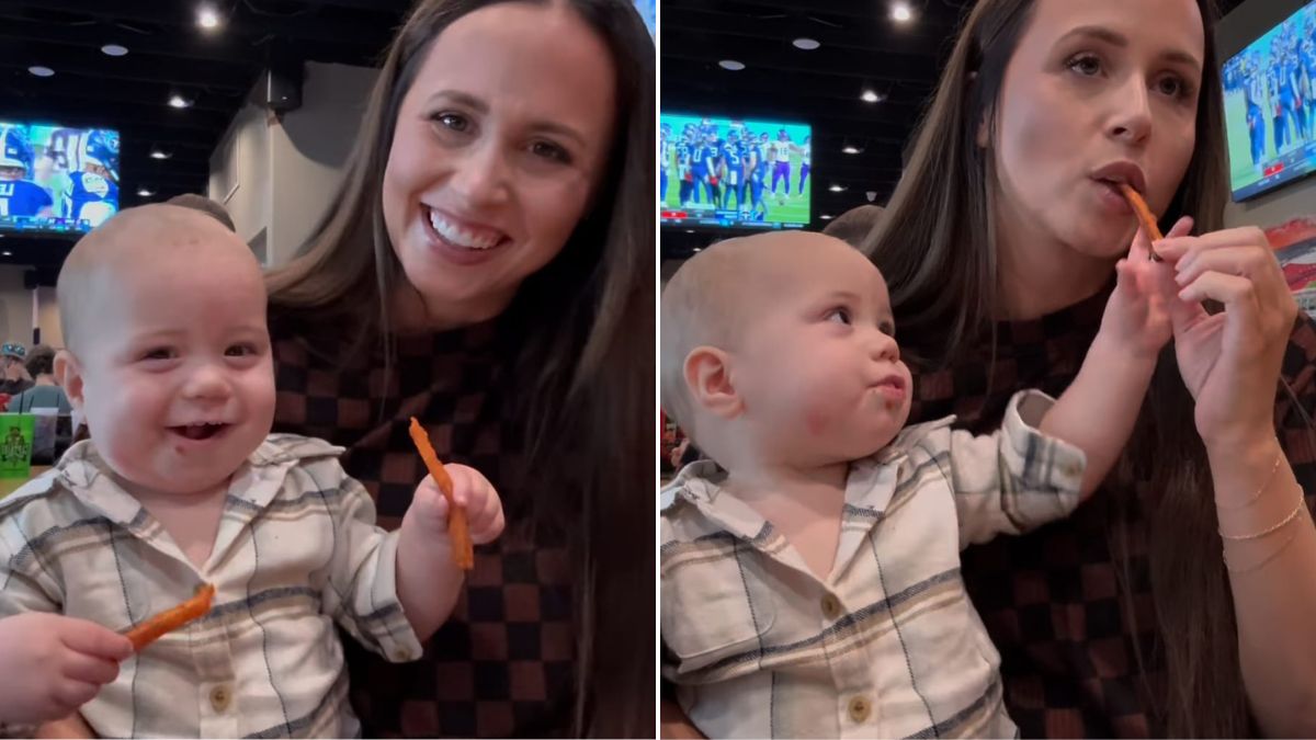 Viral Video: Baby Stealing Mom's Fries Is The Cutest Thing On The Internet Today