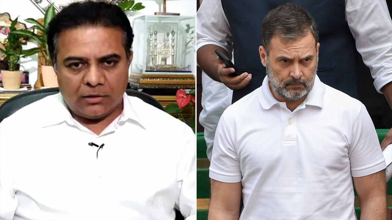 KTR Questions Rahul Gandhi's Hypocrisy On Adani