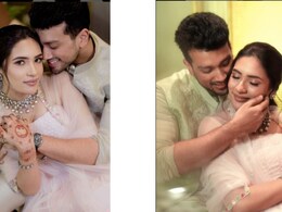 Kalidas Jayaram And Tarini Kalingarayar Stun In Fabulous Pastel Outfits For Their Mehendi Ceremony Kalidas Jayaram And Tarini Kalingarayar Stun In Fabulous Pastel Outfits For Their Mehendi Ceremony