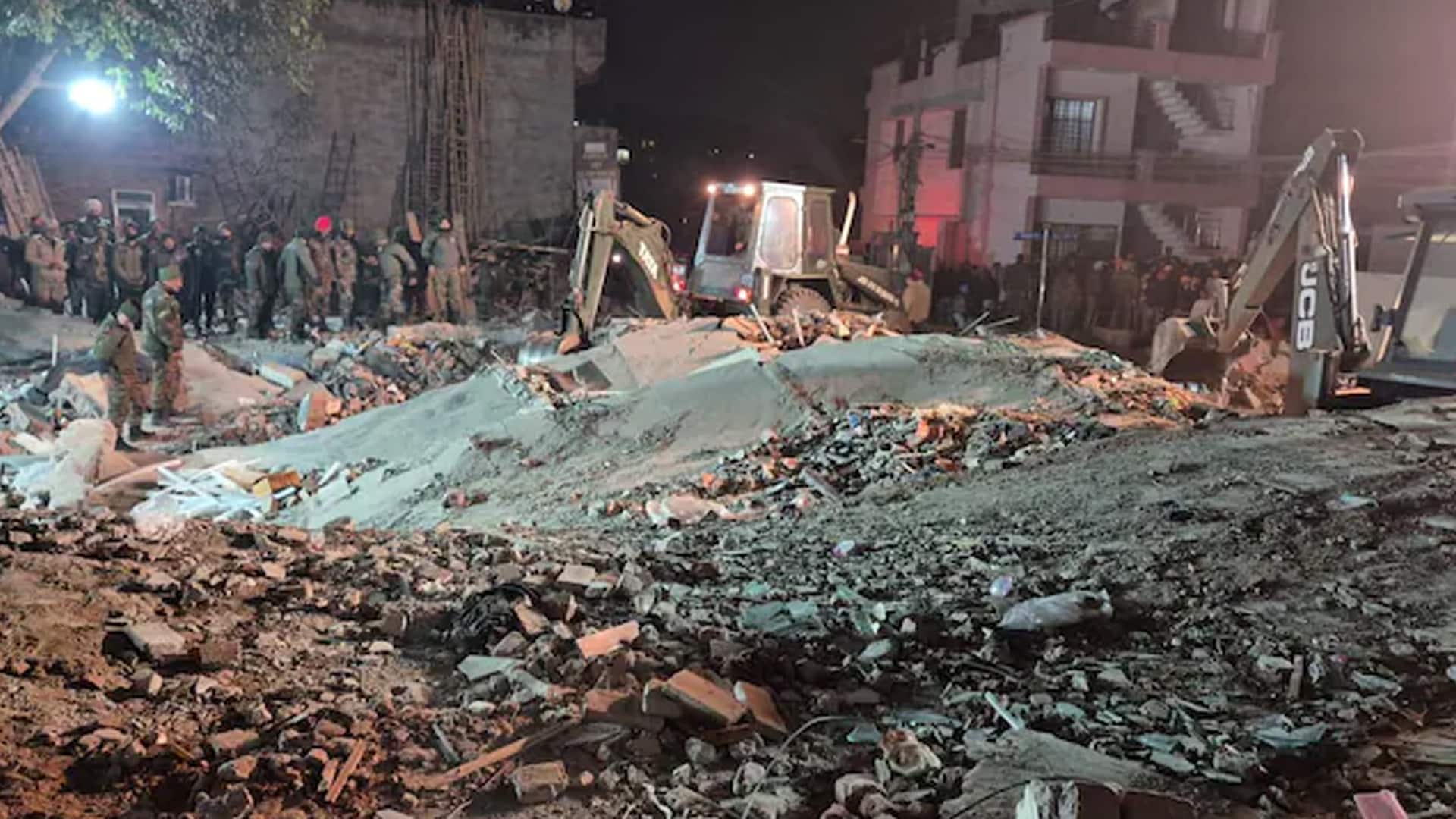 One Killed, 15 Feared Trapped After Building Collapses In Mohali