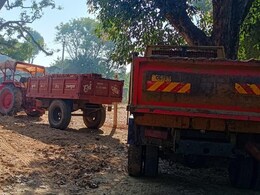 कोरिया में खनिज ढुलाई पर सख्ती ! ईंट, रेत और गिट्टी से भरी 7 गाड़ियां जब्त