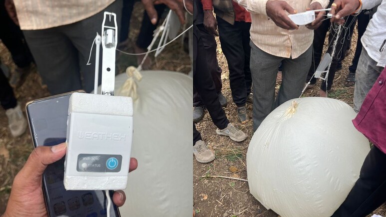 कोरियाचे उपकरण बुलढाण्यात पडलं, बघ्यांची गर्दी अन् गावकऱ्यांची तारांबळ; अखेर...