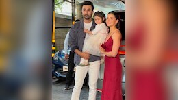 Ranbir Kapoor, Alia Bhatt And Raha Arrive For The Kapoor Christmas Lunch In Very Merry Shades Of Red, White And Navy Blue