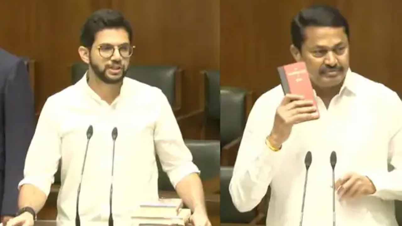 Opposition Members Take Oath As MLAs In Maharashtra Assembly