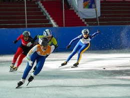 Telangana's Nayana Sri Talluri Skates To First Gold Of Khelo India Winter Games 2025 Telangana's Nayana Sri Talluri Skates To First Gold Of Khelo India Winter Games 2025