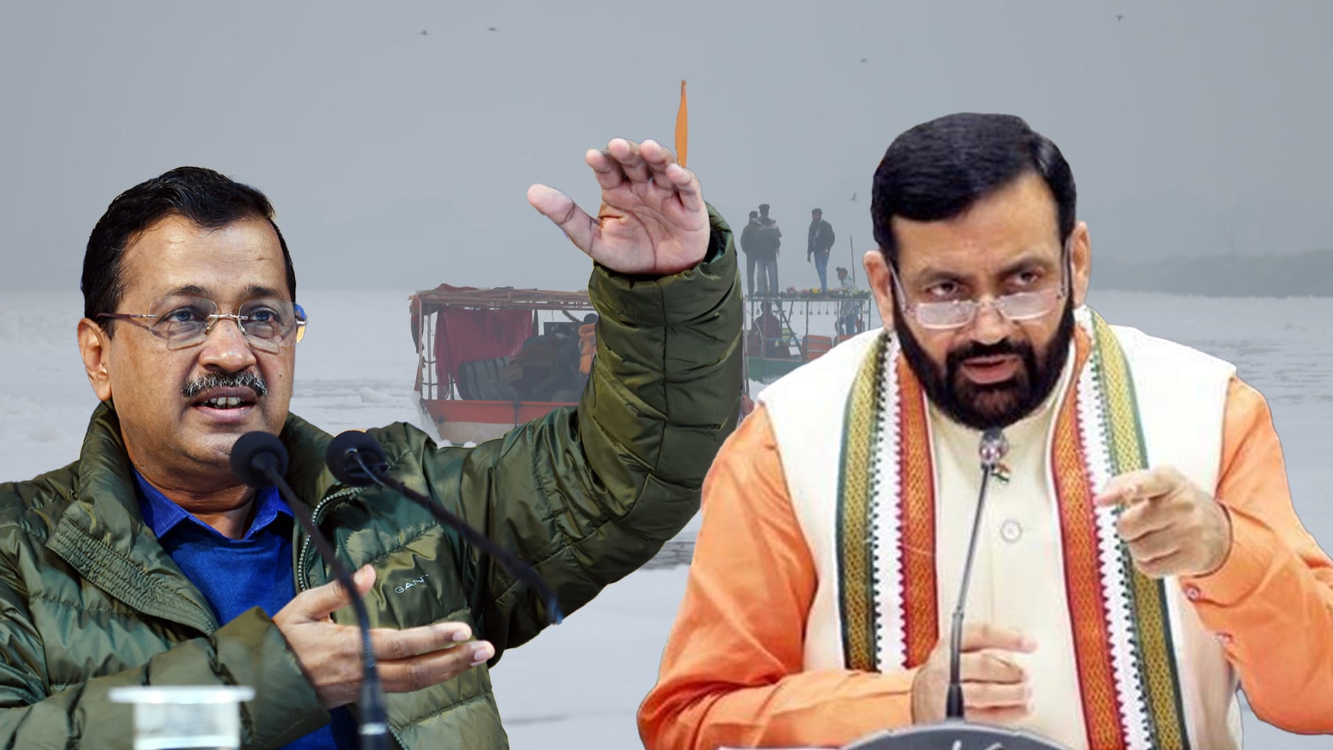 Yamuna River Pollution Sparks Heated Political Battle Between BJP and AAP