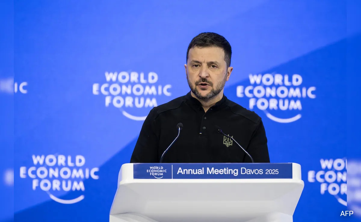 US 'Security Guarantees' Ready, Zelensky Says In Fiery Davos Speech
