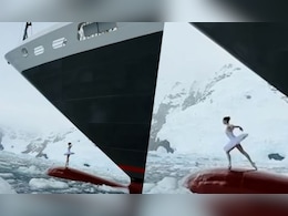 बर्फीले पानी पर फ्रांसीसी कोरियोग्राफर का डांस सोशल मीडिया पर मचा रहा सनसनी, देखें VIDEO