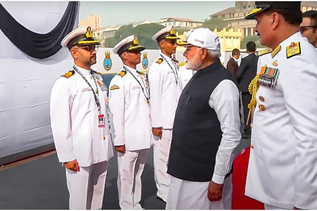 PM Modi commissions INS Surat, INS Nilgiri, and INS Vaghsheer