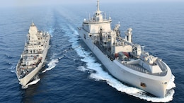 French Navy Conducts Air-Sea Tactical Manoeuvres With Indian Navy